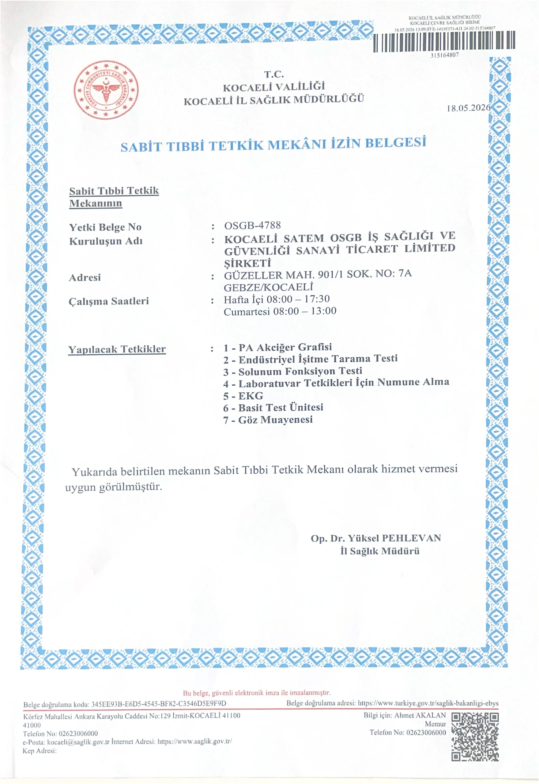 Bayrampaşa Yetki Belgesi